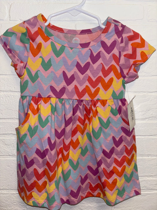 12m Colorful Heart Dress w/ Pockets