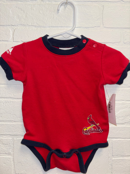 3-6m Red Cardinals Onesie