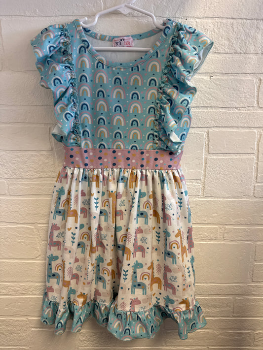 6 Pete & Lucy Rainbows & Giraffe Dress