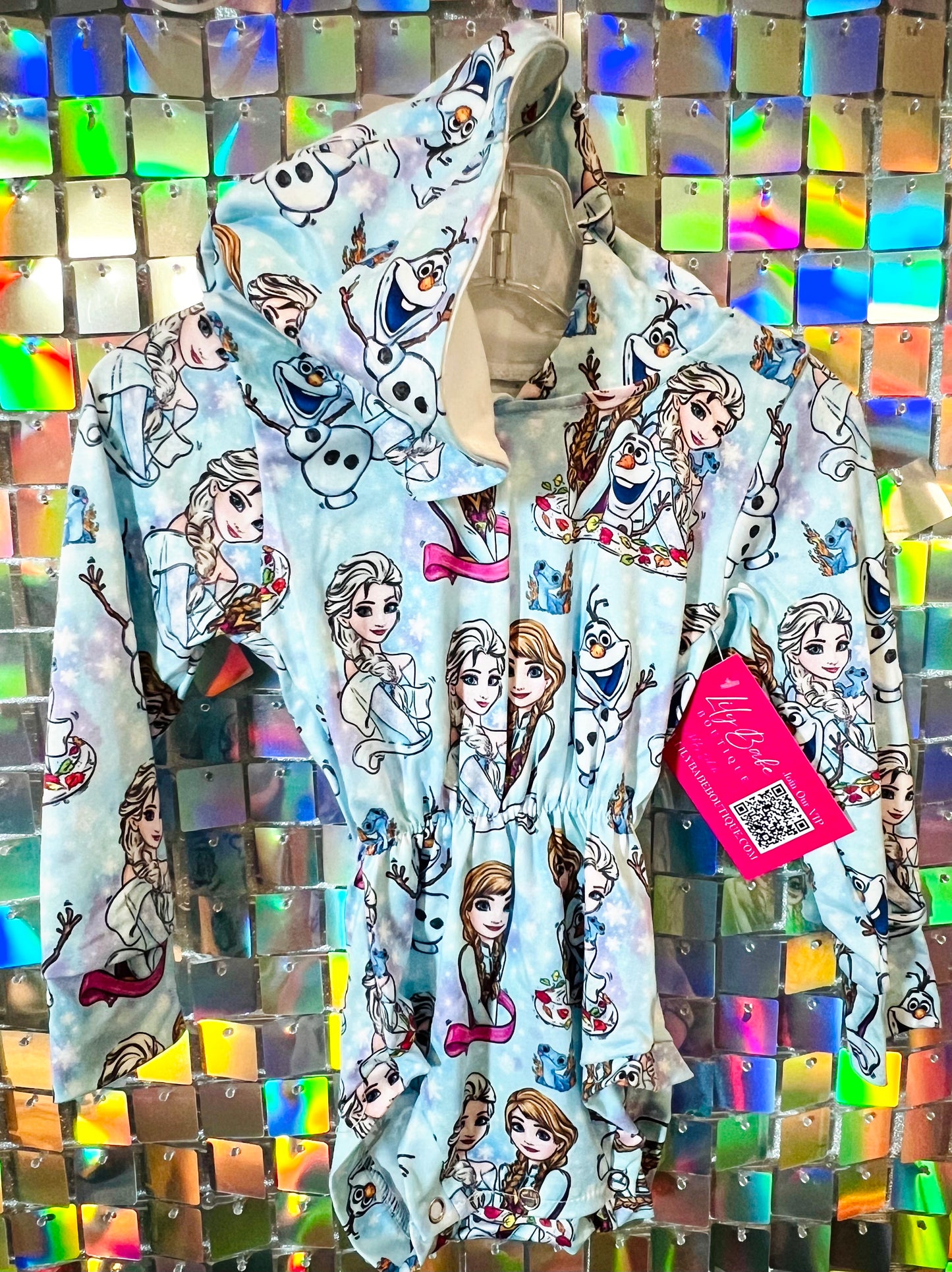2T Frozen Hooded Onesie