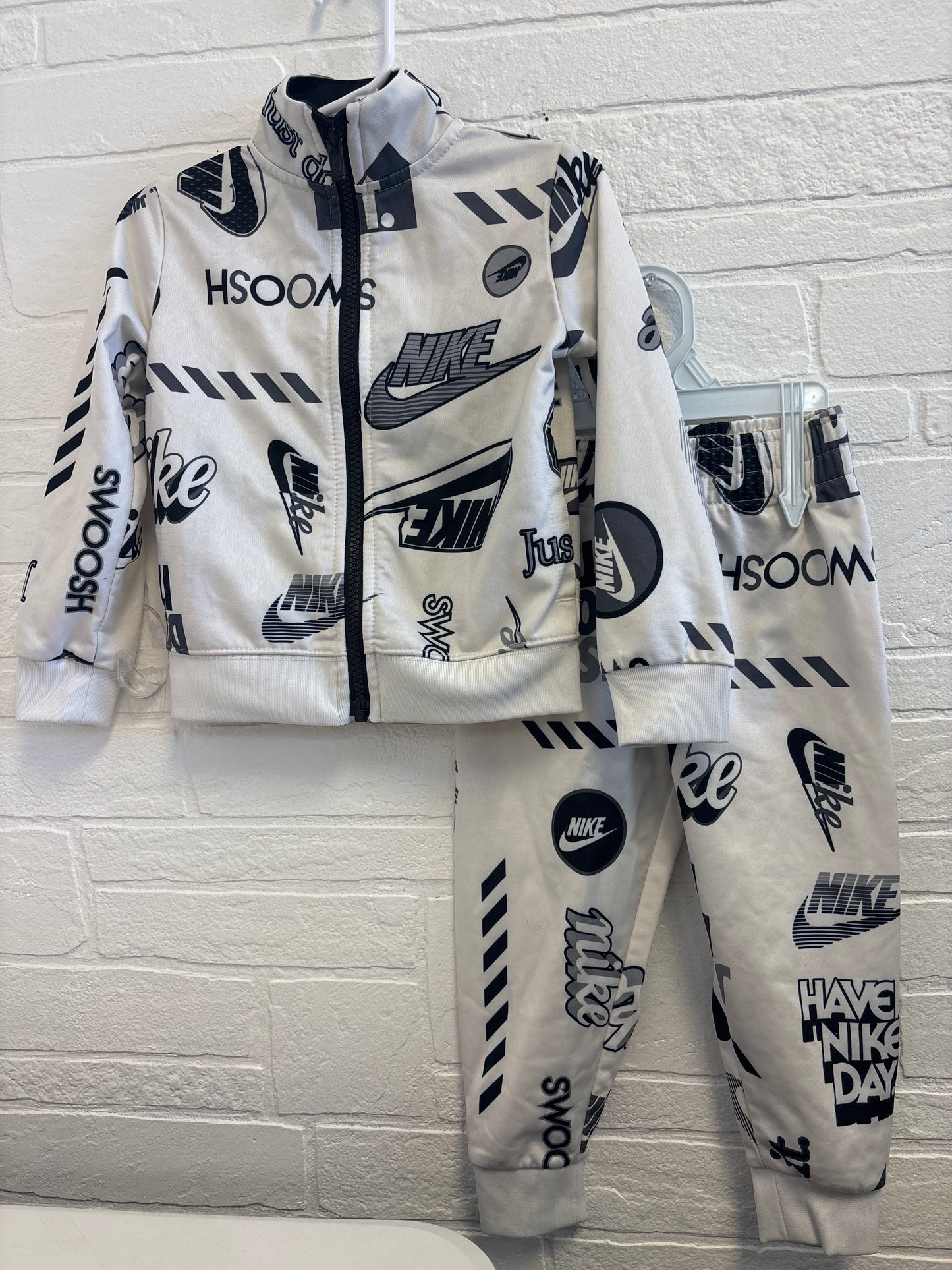 2T Nike Cream Swoosh Outfit