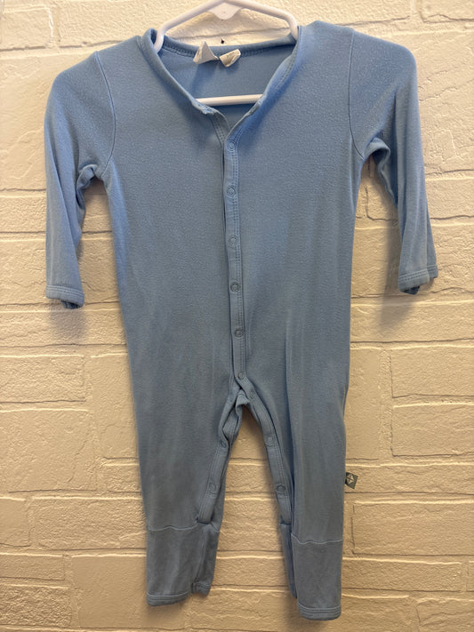 3-6m Kyte Bamboo Light Blue Romper