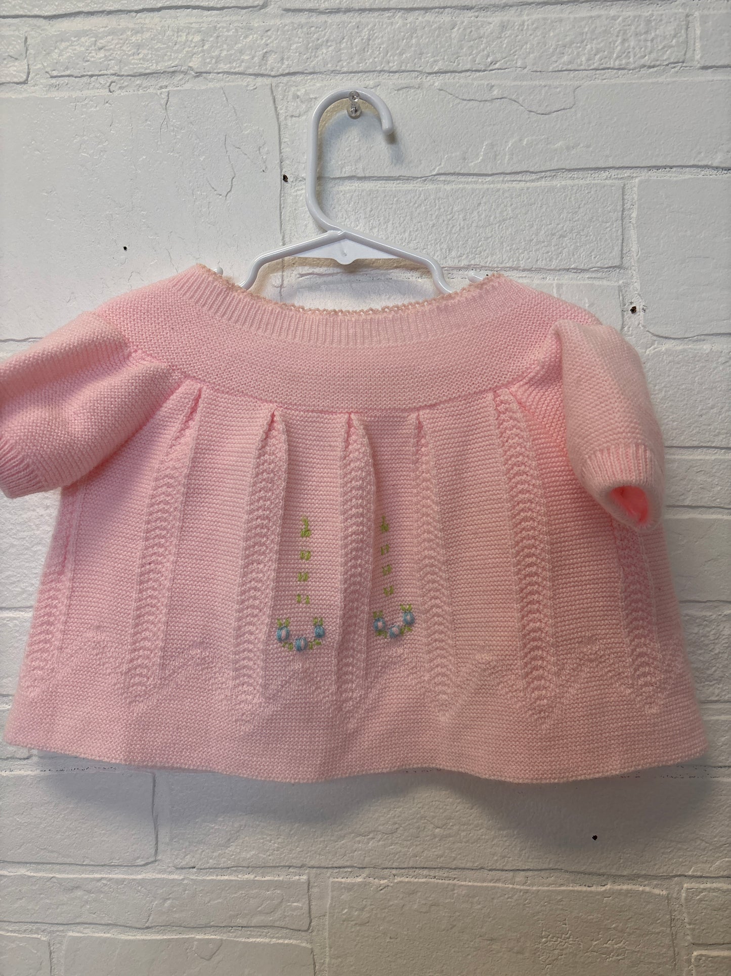 6m (no size) Vintage Open Front Pink Cardigan