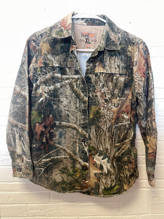 XL RedHead Silent Hide Button Down