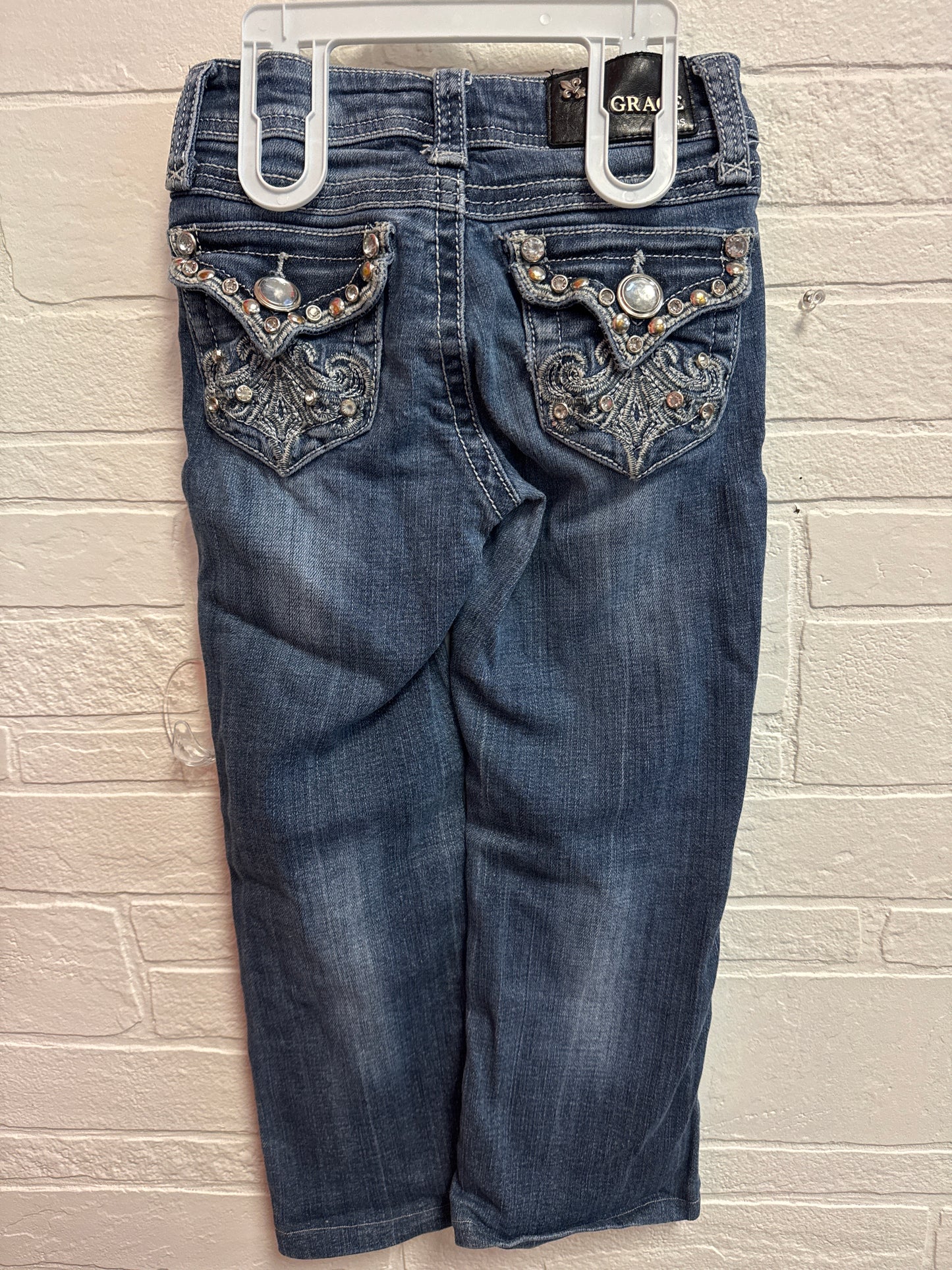 7 Grace In LA Rhinestone Bootcut Jeans