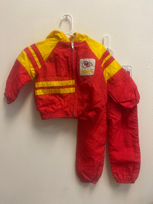 2t Vintage KC Red Yellow Windbreaker Set