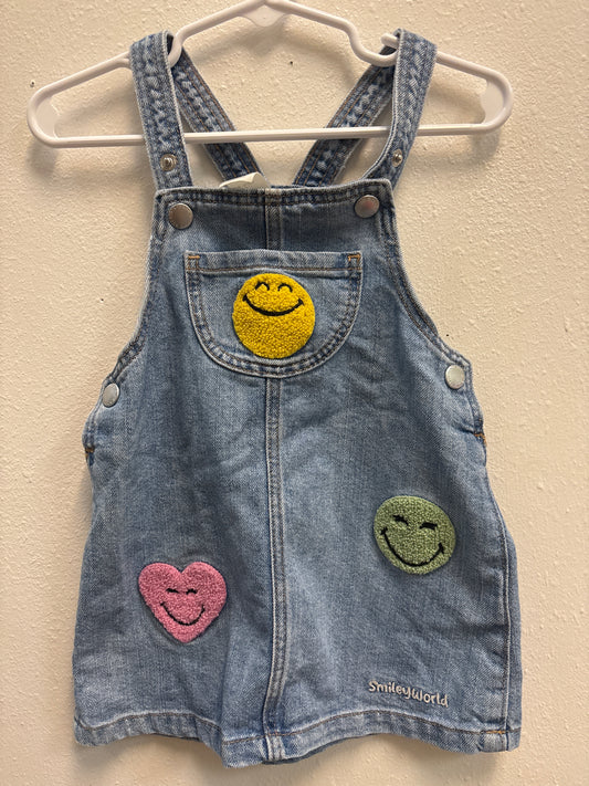 12m Smileyword Denim Romper Dress