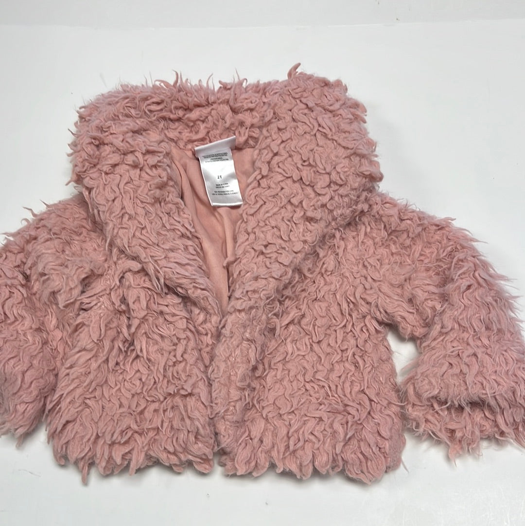 2T Pink Shag Jacket