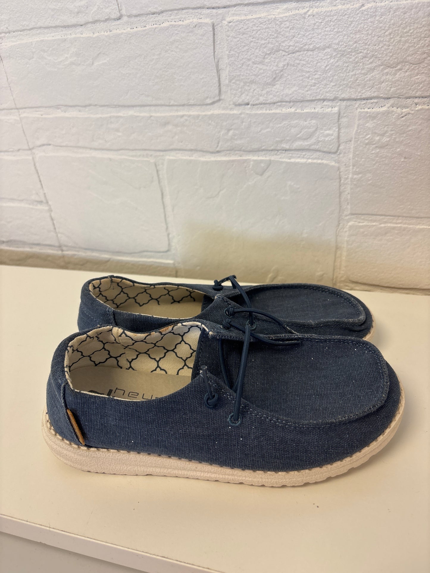 Size 1 Denim Sparkle Hey Dudes Girls