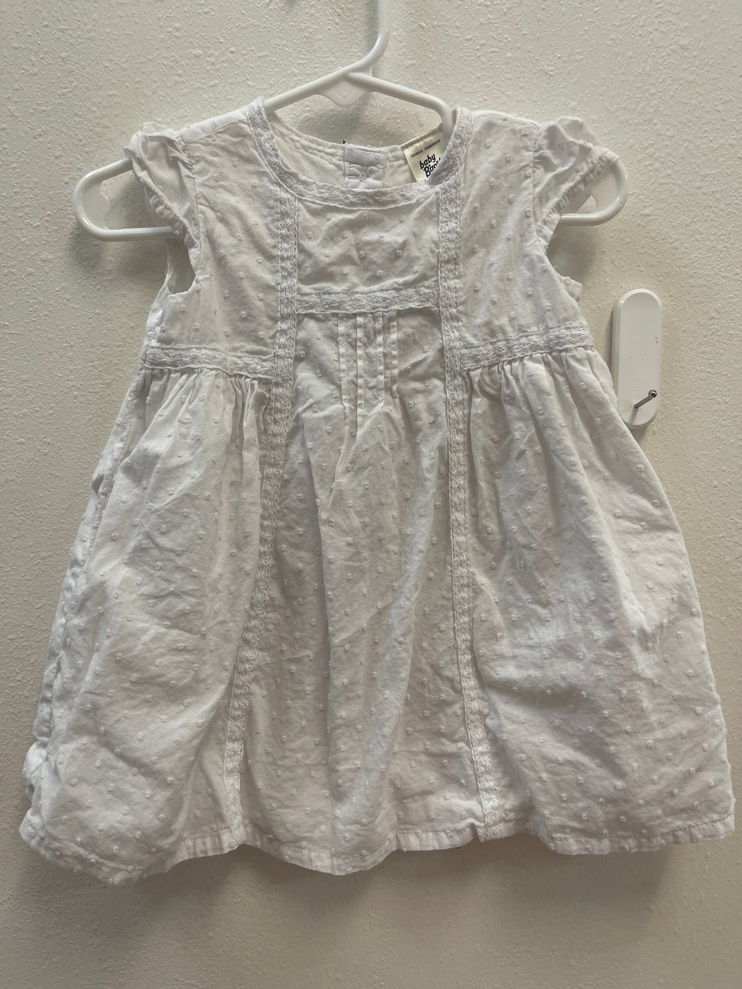 12m Osh Kosh White Dotted Dress