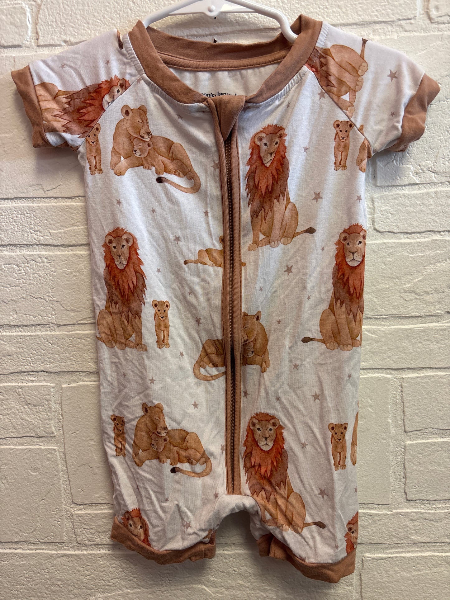 6-12m Bamboo Lions Pajamas
