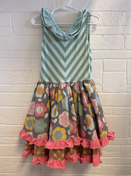 6 Matilda Jane Flower and Stripes Dress