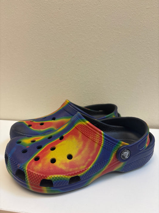 Size 3 Big Kids Multi Crocs