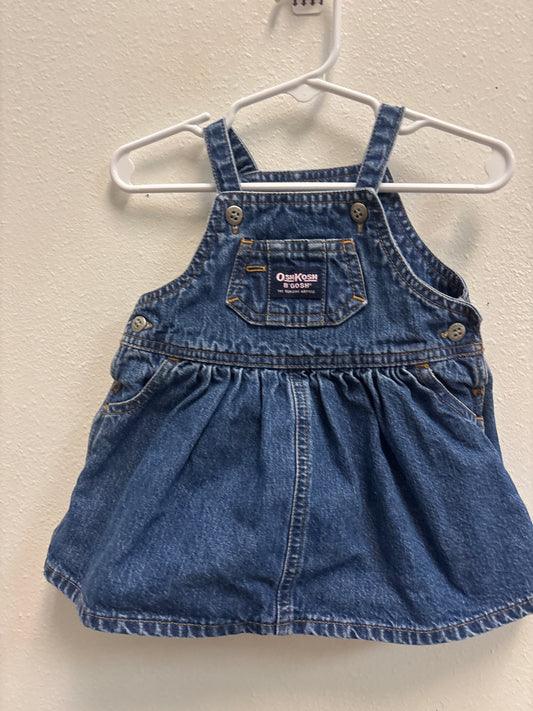 3-6m Vintage Osh Kosh Denim Dress
