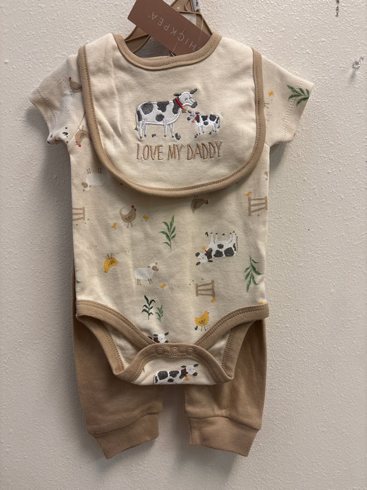 3-6m New Love My Daddy Outfit