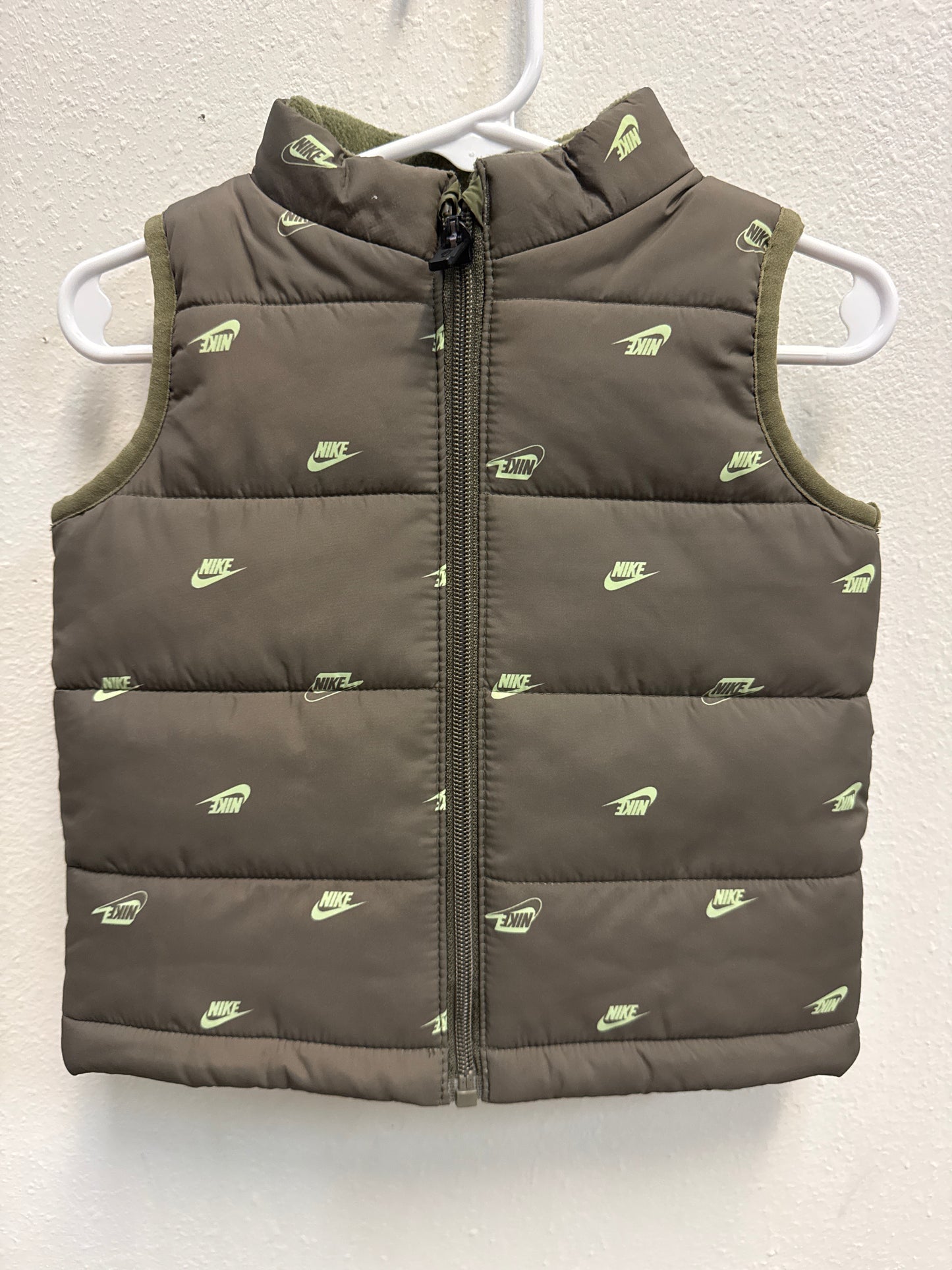 12m Nike Green Puffer Vest