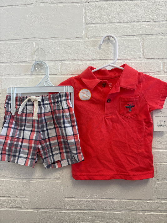 6m New Polo and Plaid Outfit
