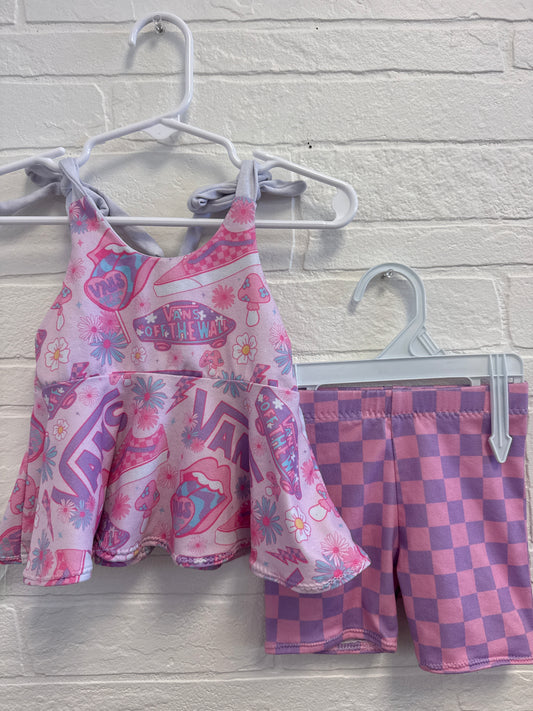 9/12m Vans Pink Retro Set