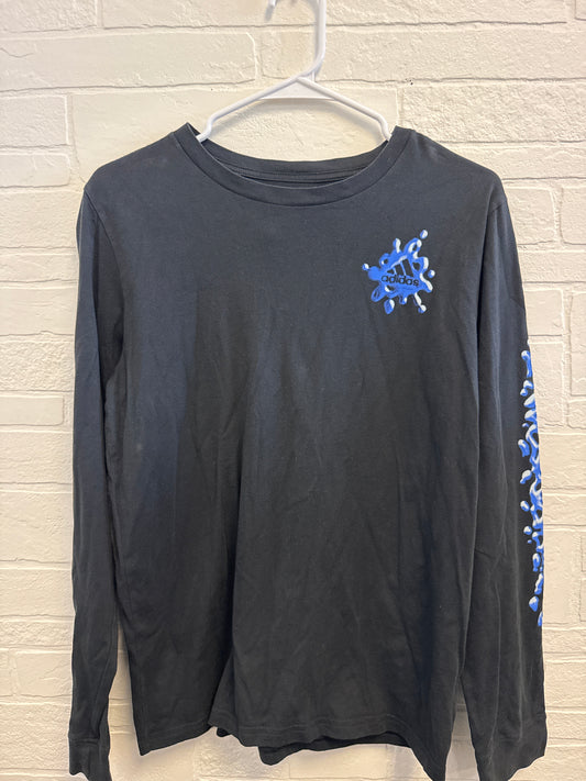 XL(18/20) Adidas Black/Blue Splat Longsleeve