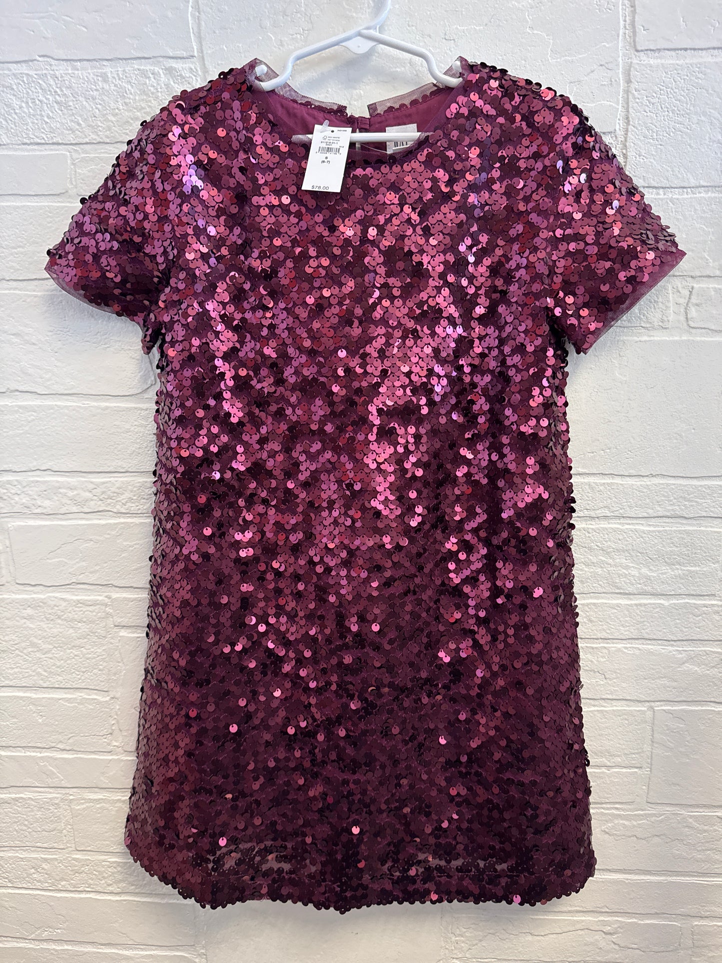 6-7 NEW Gap Purple Sequin Dress