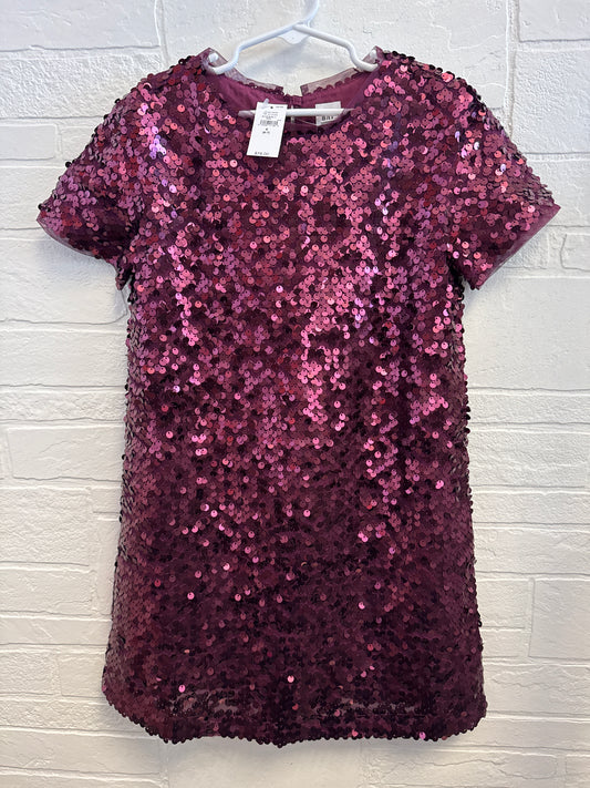 6-7 NEW Gap Purple Sequin Dress