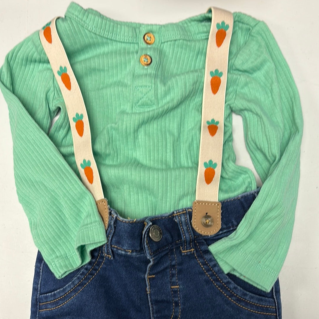 12m Easter Suspender Outfit