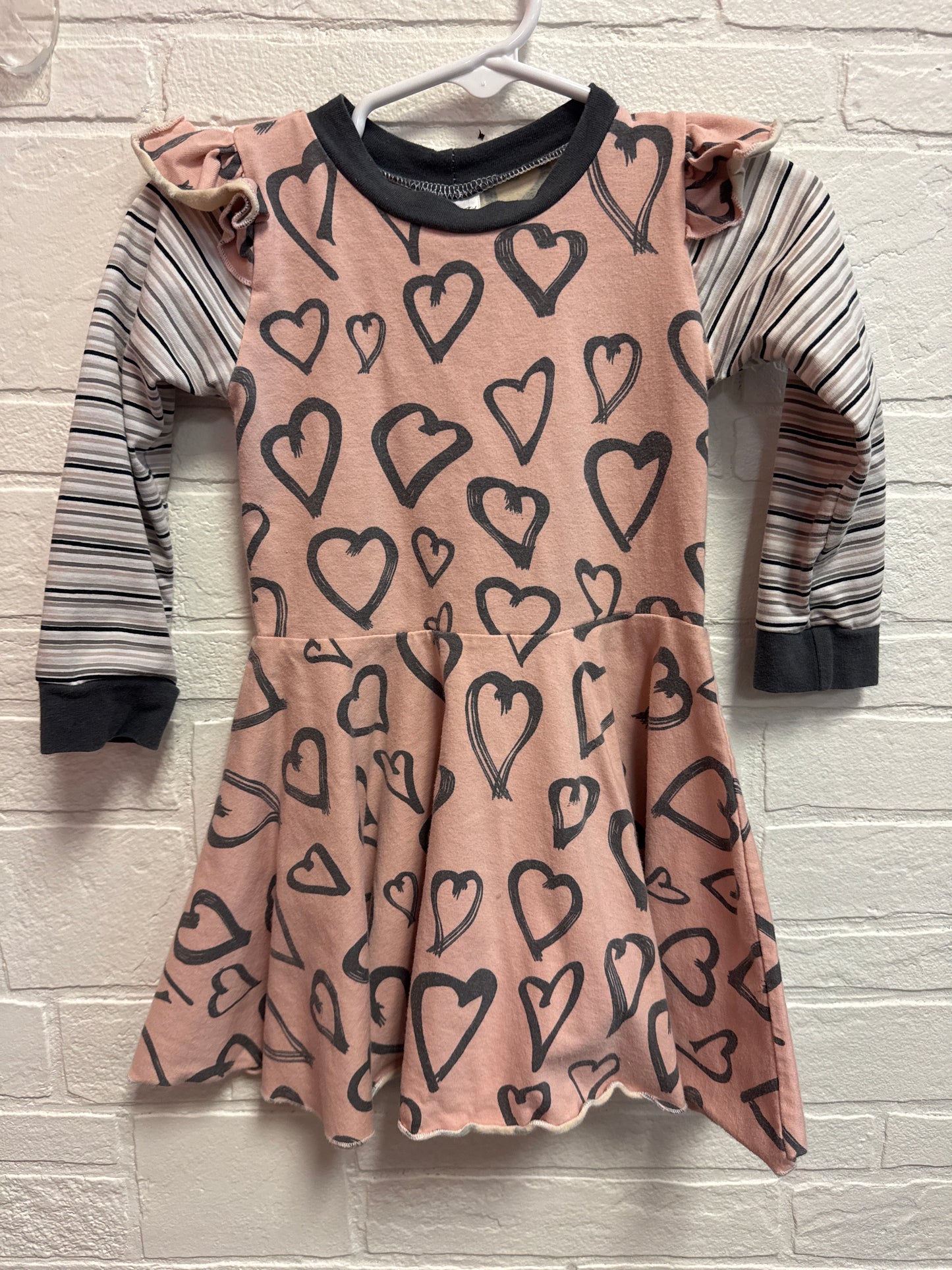 2t Girl With A Twirl Hearts Dress