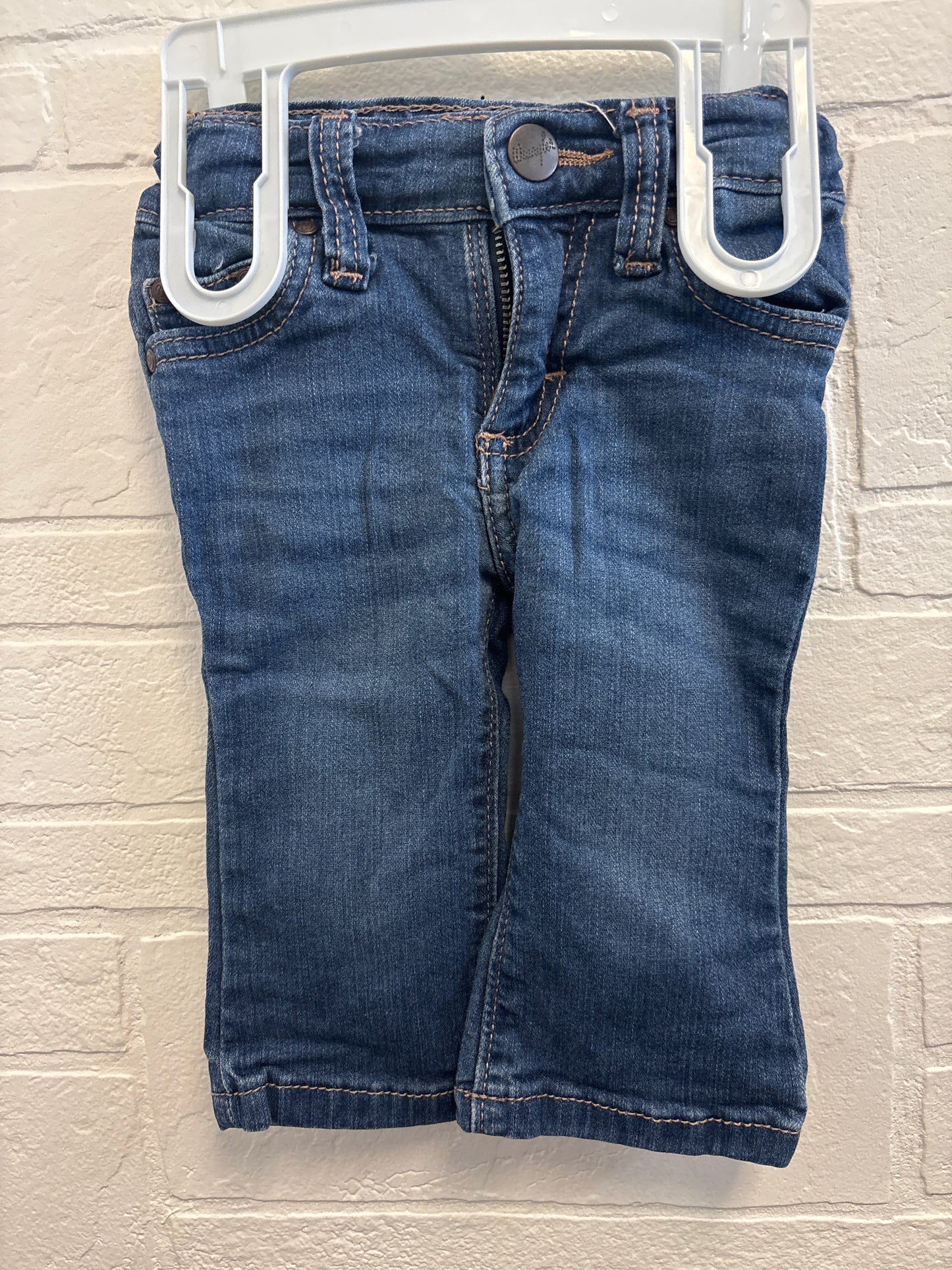 3-6m Girls Leather Patch Wranglers