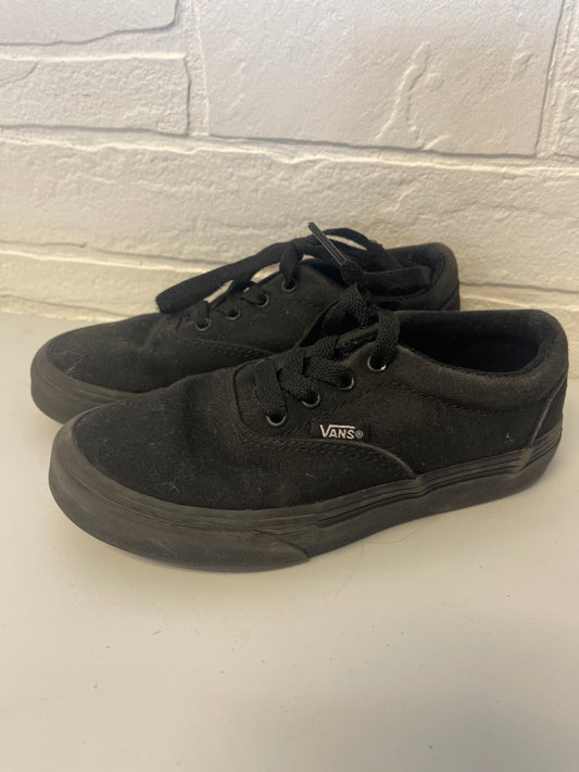 13.5 Vans Black on Black