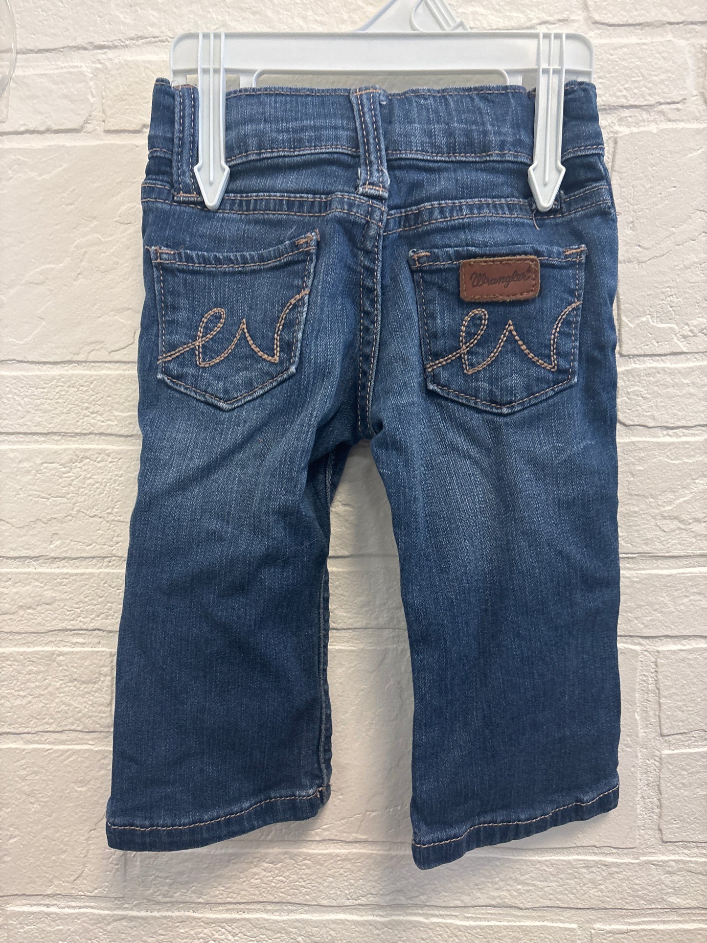 6-9m Girls Leather Patch Wranglers
