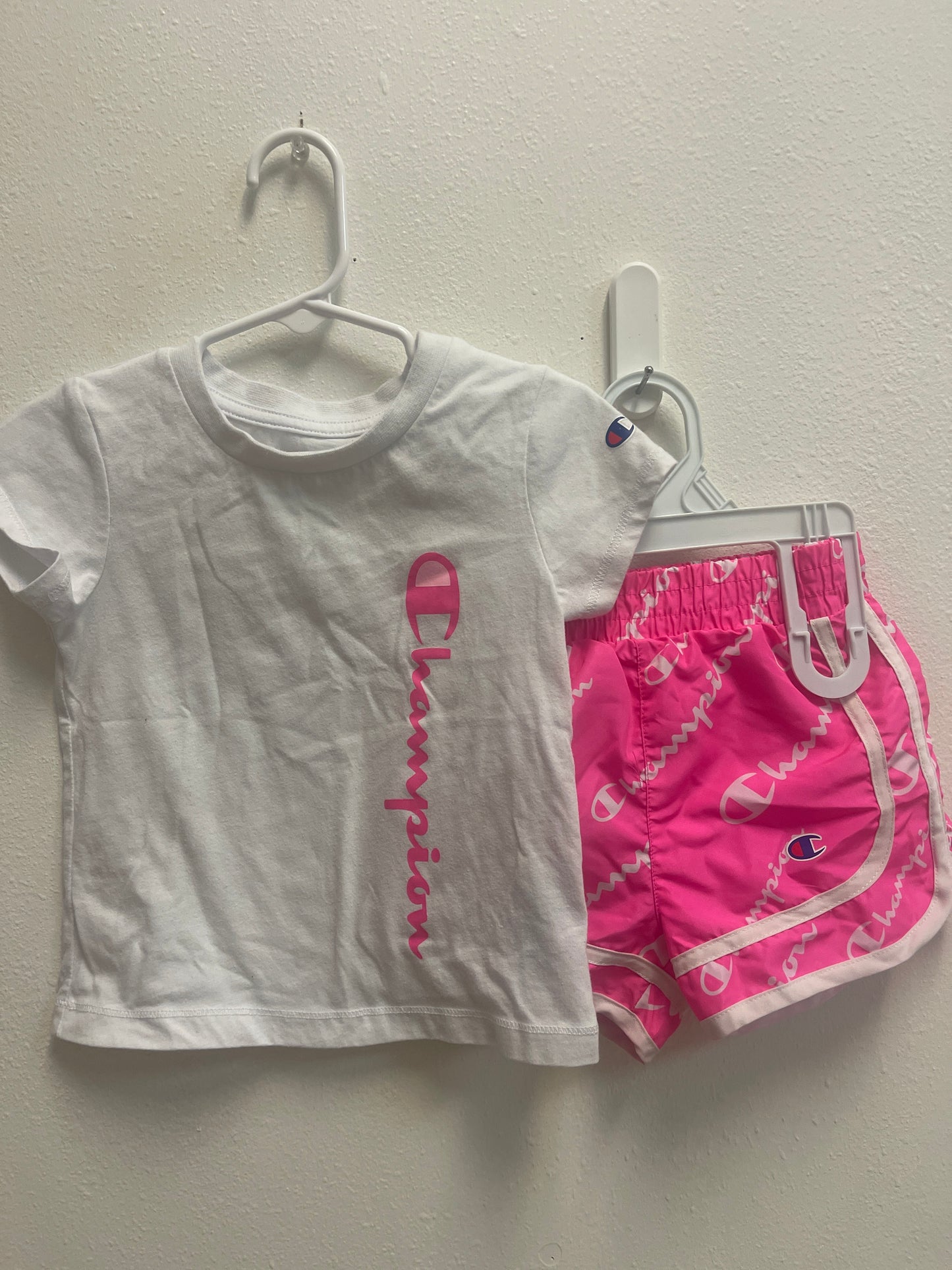 2t Champion Pink Short Set