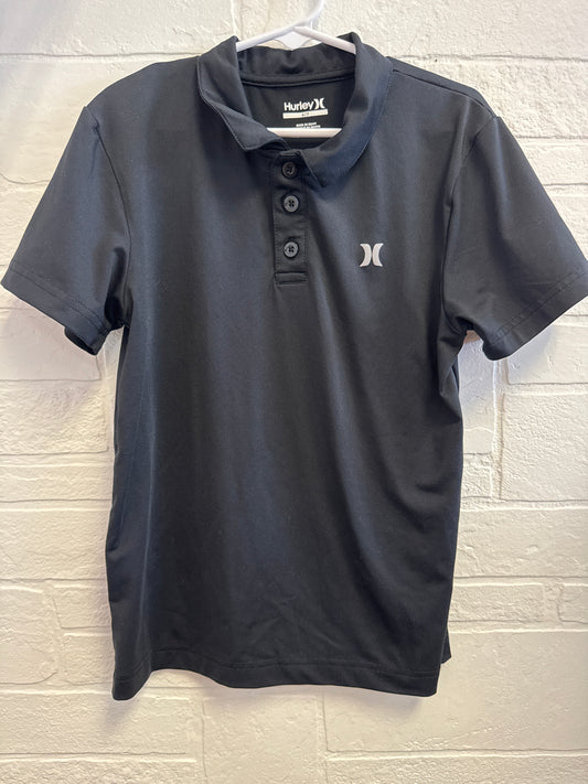 6-7 Hurley Black Dri-Fit Polo