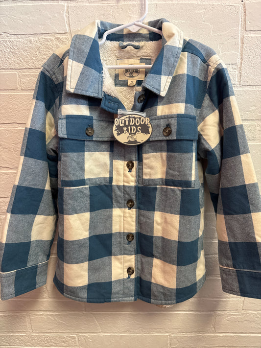 XS(6-7) NEW Bass Pro Blue Plaid Shacket