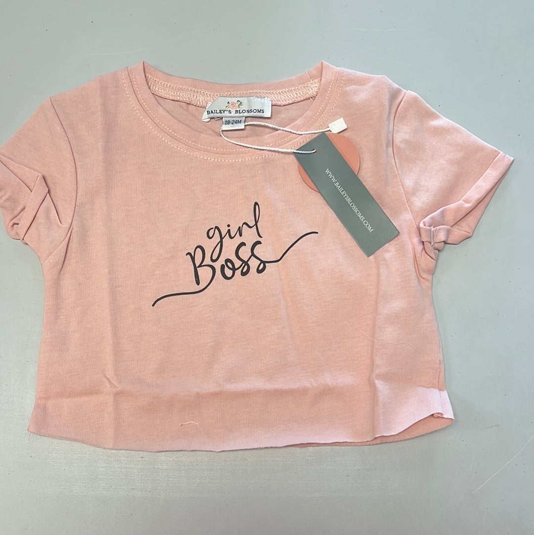 18-24m New Bailey’s Blossoms Girl Boss Tee