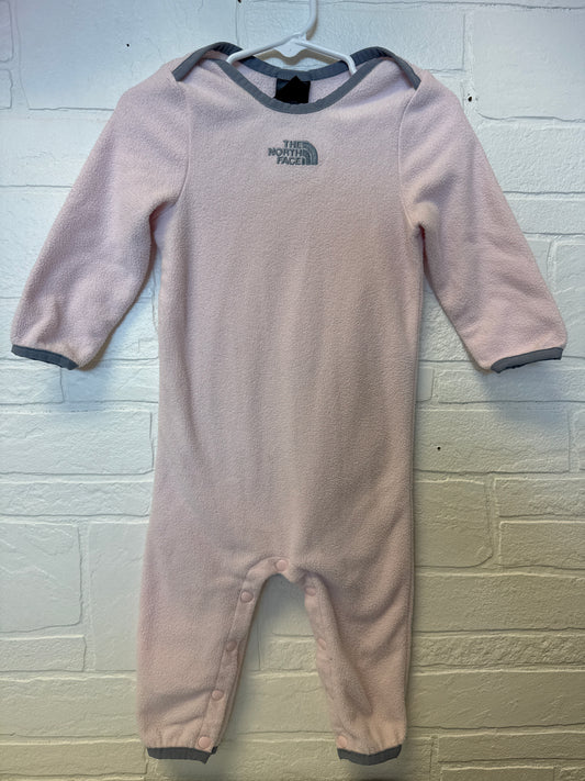 6-12m The North Face Pink Fleece Romper