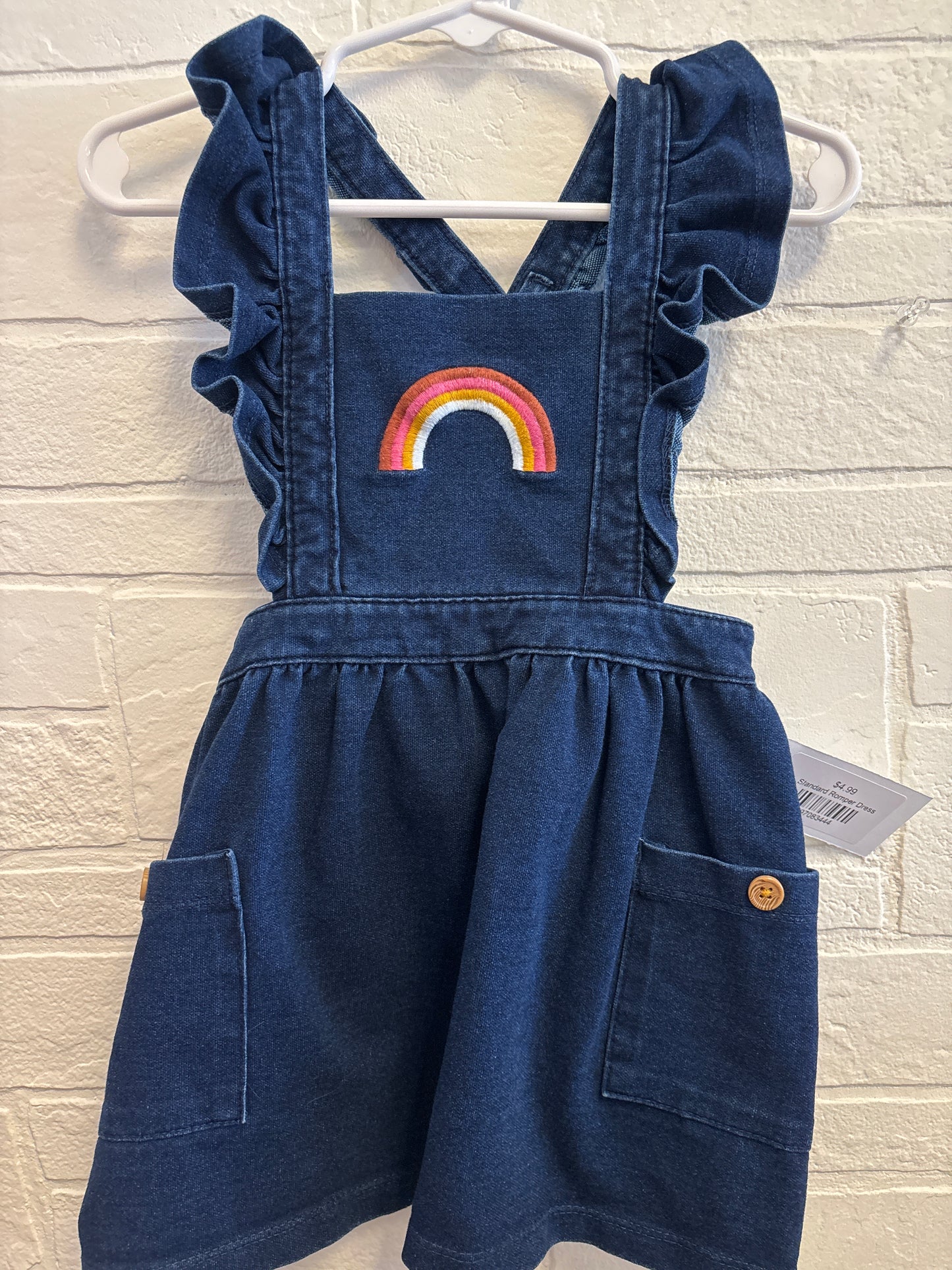 24m Denim Rainbow Overall Skirt