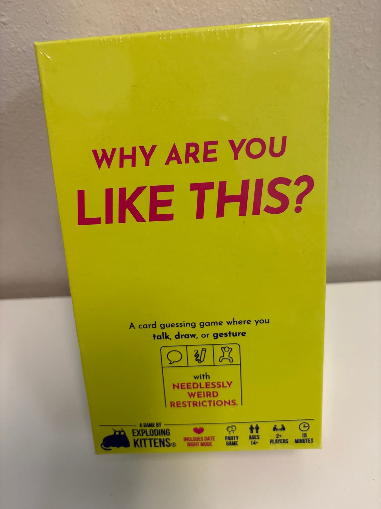 New Exploding Kittens Why are You Like This 2+ Players - Ages 14+ - 15 Minutes to Play - Talking, Drawing, & Gesturing Guessing Game - Party, Family, Date Night, Couples Game
