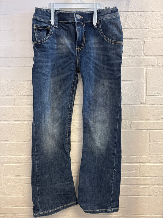 9 Wrangler 20X Dark Wash Embroidered Pocket Jeans