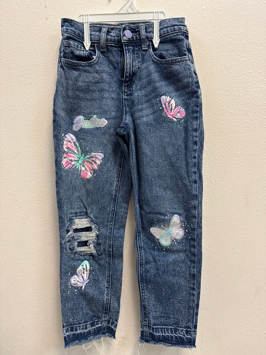 10 Justice Butterfly Jeans