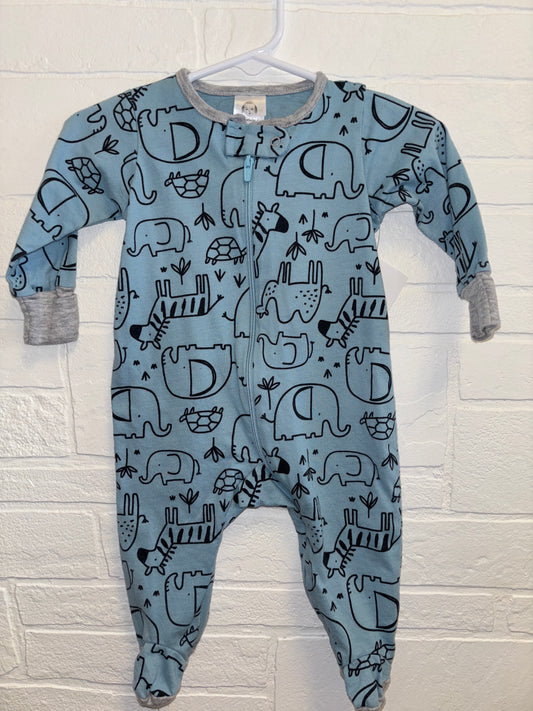 0-3m Blue Animal Sleeper