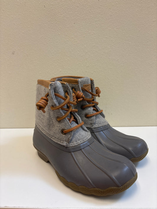 Size 13 Sperry Gray Boots