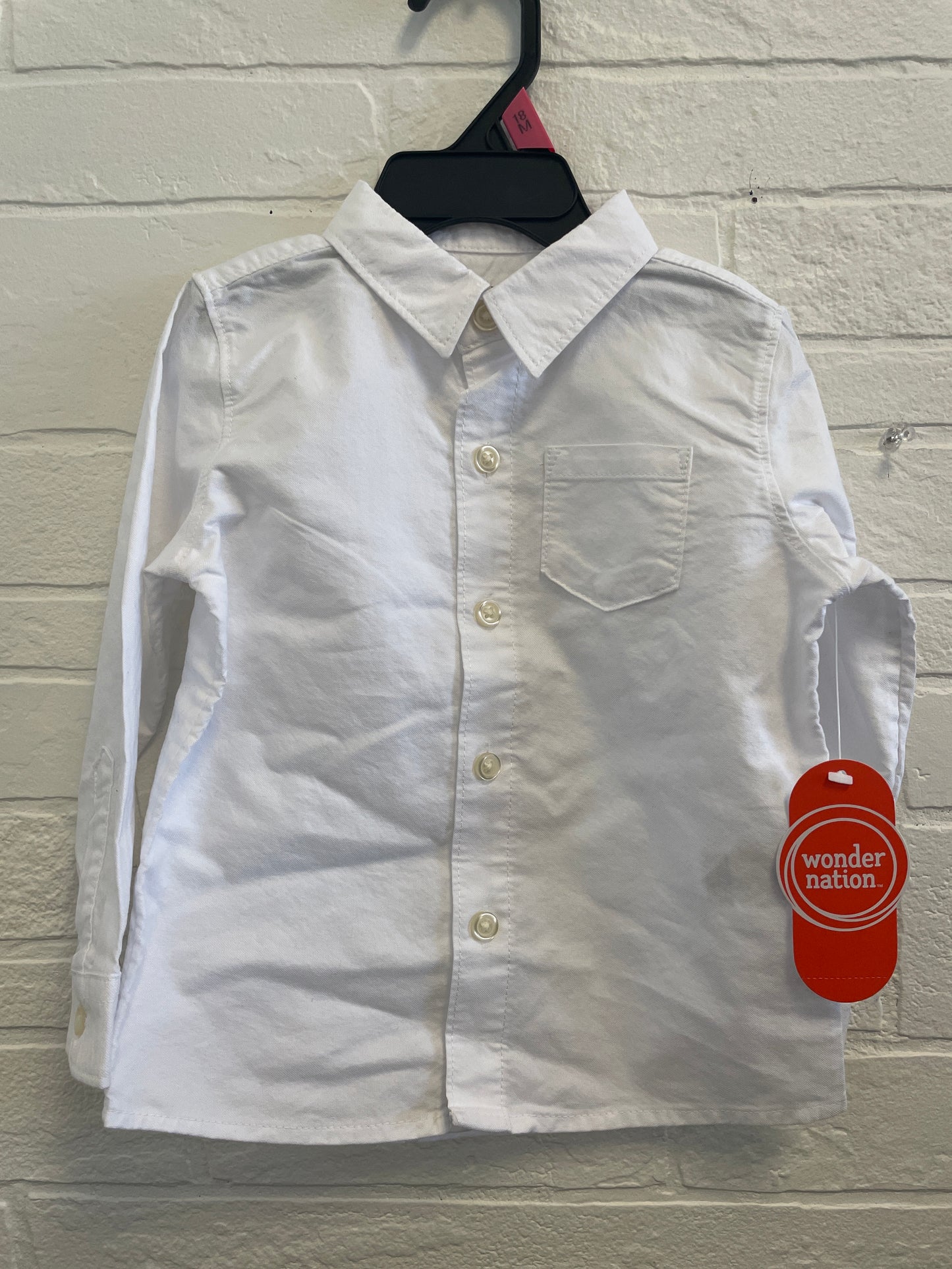 18m NEW White Button Down