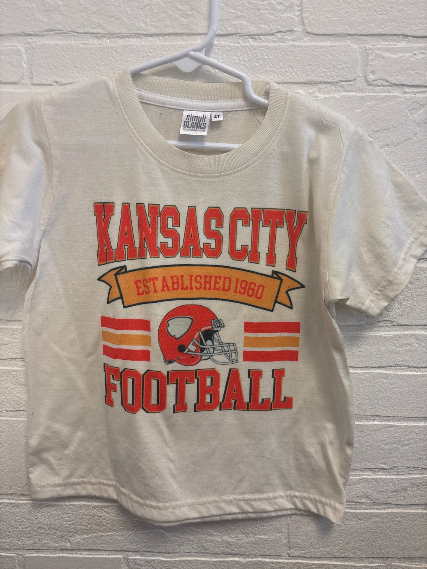 4T Kansas City Chiefs Football Tee