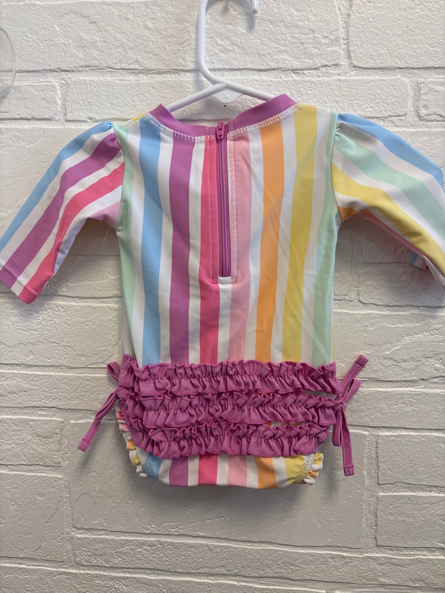 0-3m RuffleButts Stripe Swim