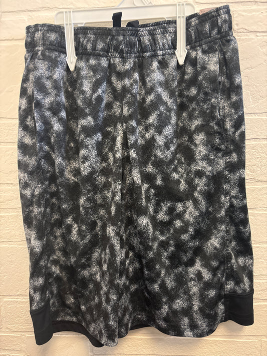 YL Under Armour Black White Shorts