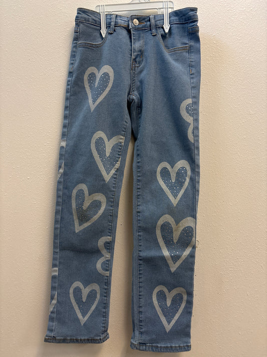 14 Rhinestone Hearts Jeans