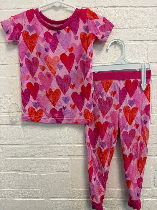 12-18m Little Sleepies Heart Bamboo PJ Set