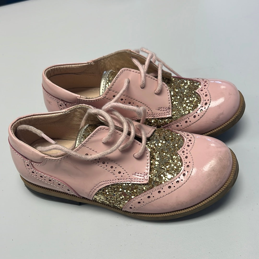 Size 10 (27) Pink and Gold Bling shoes