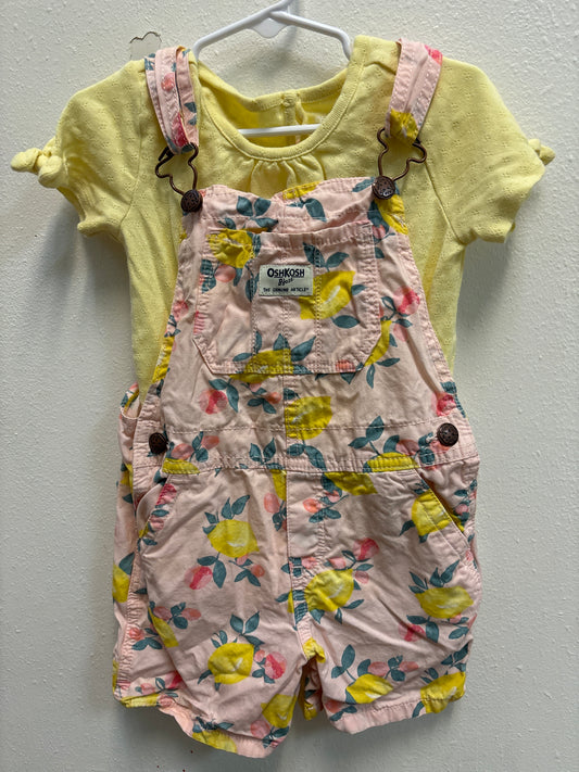 5T Osh Kosh Lemon Shortalls