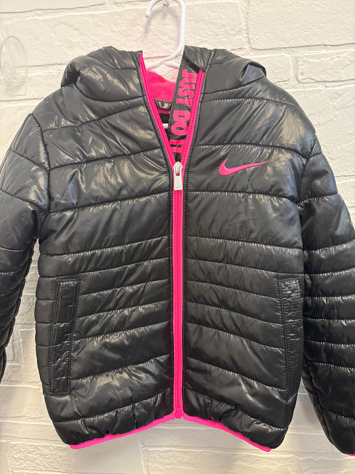 4 Nike Pink Black Puffer Jacket